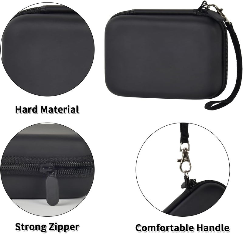 Comecase Case Compatible with Nelko P21/ for Phomemo D30 D35 Label Maker Machine, for JADENS D11/ for SUPVAN Mini Labeler Sticker, Labler Maker Storage for Tape&Accessories - Black - Image 4